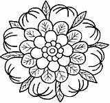 Flor Loto Colorear sketch template