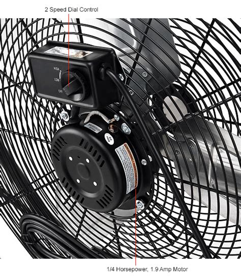 fans blower fans global industrial  tilt floor fan portable direct drive  cfm