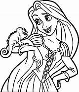Coloring Disney Princess Tangled Pages Color Printable Print sketch template