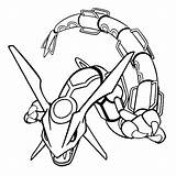 Rayquaza Coloring Pokemon Pages Drawing Ex Pokémon Drawings sketch template