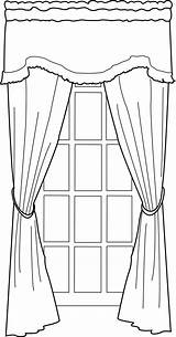 Coloring Door Window Line Pages Curtains Drawing Portfolio Curtain Deviantart Nine Cozy Inspiration Template sketch template