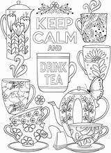 Calm Drink Dover Calming Stress Craftgossip Haven Crown Bordar Doverpublications Bloglovin Coloringpage Mure Holbrook sketch template