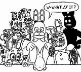 Fnaf Coloring Pages Animatronics Naf Sister Location Nights Five Freddy Funny Bonnie Withered Do Meme Template sketch template