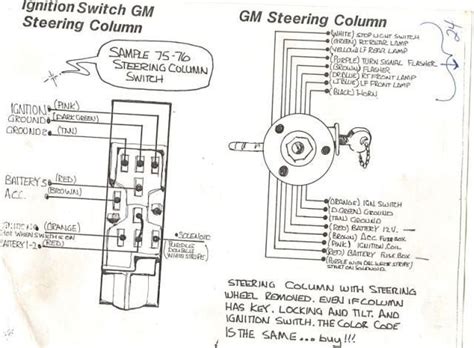 body steering column wiring diagram