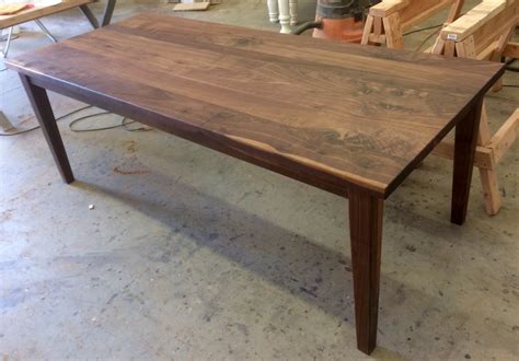 black walnut contemporary farmhouse table ks woodcraft