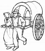 Pioneer Coloring Pages Drawing Lds Etsy Pioneers Clipartmag Girl sketch template