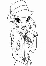 Winx Coloring Club Tecna Pages Categories Drawing sketch template