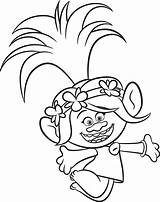 Trolls Poppy Coloring Pages Princess Disney Cartoon Printable Draw Choose Board Color Sheets Party sketch template