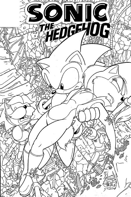 coloring page sonic coloring pages