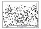 Emmaus Coloring Cities Bible Village Slideshare Upcoming sketch template