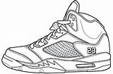 Jordan Coloring Shoes Pages Air Drawing Michael Jordans Printable Shoe Outlines Sneaker Yeezy Running Sneakers Dibujo Print Learn Color Nike sketch template