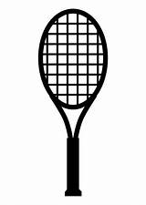 Tennis Racket Coloring sketch template