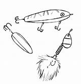 Lure Lures Tackle Fishingtackle Kidsplaycolor sketch template