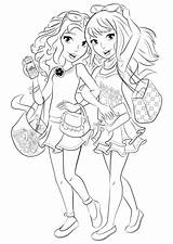 Lego Friends Coloring Pages Sisters Print Girls Coloringtop sketch template