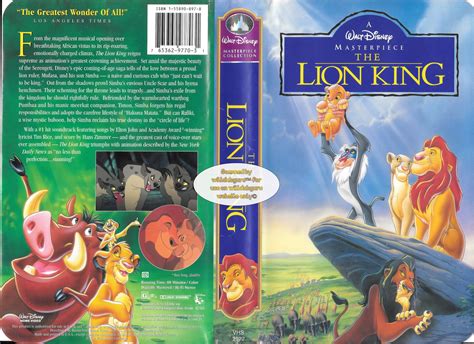 lion king vhs usa  disney tapes  vhs dvd