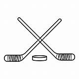 Hockey Puck Drawing Stick Sticks Drawings Clipart Paintingvalley Outline Clipartmag sketch template