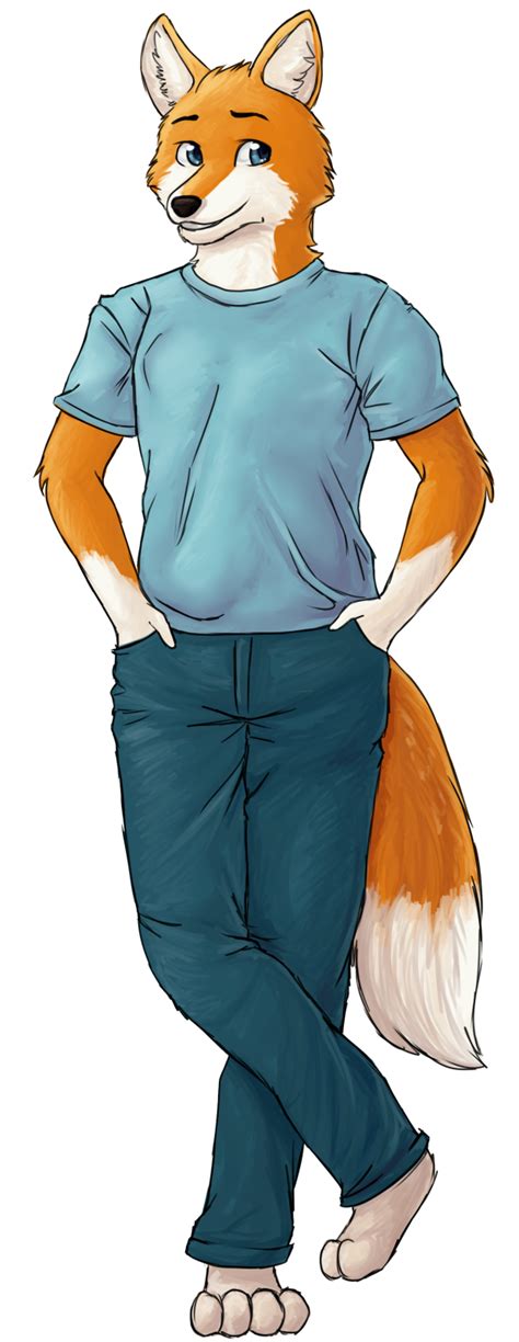 fox anthro male minecraft skin