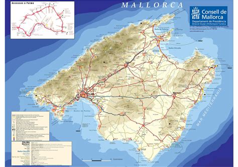 large mallorca maps     print high resolution  detailed maps