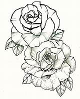 Drawing Rose Tattoo Traditional Draw Line Roses Drawings Tumblr Tattoos Paintingvalley Styles Dotwork sketch template