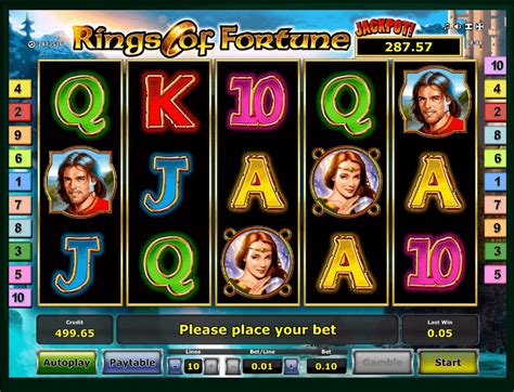 rings  fortune slot machine play  casino game   novomatic