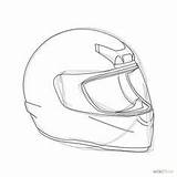 Motorradhelm Motorbike Motorrad Helmets Dirt Sketching Motocicletas Cascos Marquez Wikihow Motorrads Discover sketch template