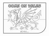 Wales Flag Welsh Colouring Rugby Colour Cup Pages Coloring Dragon Euro Print Come Choose Board sketch template