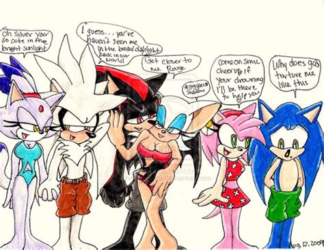 At The Beach Sonic Couples Photo 31353332 Fanpop