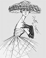 Quick Sketch Vintage Hayden Williams Fashion Inspired Illustration Audrey Croquis September Di Vogue Illustrations sketch template