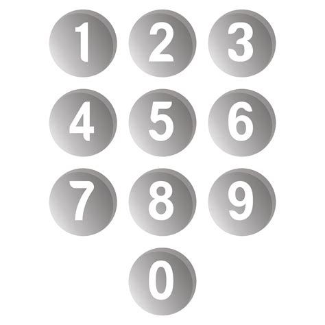 printable colored numbers     images  numbers