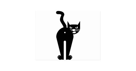 Black Cat Butt Hole Postcard