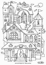 Coloring Haunted Geisterhaus Herbst Ausmalbild Activityvillage Viviendas Malvorlagen Ausdrucken Kostenlos Colorear24 Kinderbilder Schablonen Wenn Mal Ghost sketch template