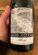 Image result for Radio Coteau Pinot Noir Alberigi. Size: 128 x 185. Source: www.cellartracker.com