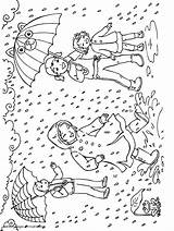 Coloring Pages Rain Rainy Kids Spring Seasons Printable Colouring Children Adults Print Popular Umbrellas Coloringhome Comments sketch template