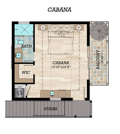 bedroom coastal style house plan  plan