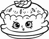 Coloring Shopkins Pages Pie Apple Colouring Rocks Alice Print sketch template