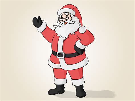draw santa claus  steps  pictures wikihow