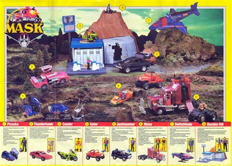M A S K Series 1 Poster Old School Toys Kenner Toys Kenner