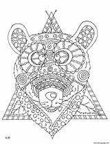 Coloring Pages Tribal Bear Pattern Zentangle Horse Adults Printable Supercoloring Print Book Getcolorings Colorings Getdrawings Animals sketch template