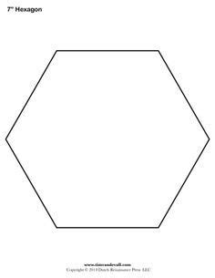 blank hexagon templates printable hexagon shape pdfs hexagon