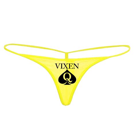 Vixen Queen Of Spades Qos Logo G String Thong Tanga Etsy Canada