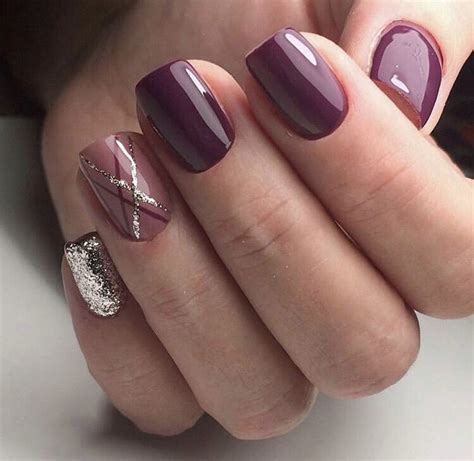 Pin By Ольга Чернега On Маникюр Purple Nails Trendy Nails Nail Colors