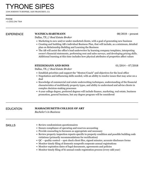 real estate agent resume real estate agent resume examples