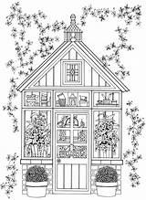 Coloring Pages Garden Adults Book Whimsical Dover Coloriage Sheets Welcome House Publications Colouring Paysage Greenhouse Fancy Doverpublications Gardens Haven Books sketch template
