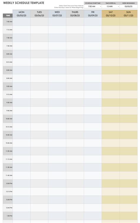 google sheets schedule templates smartsheet