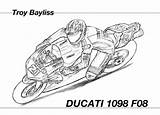 Ducati Pages Colouring sketch template
