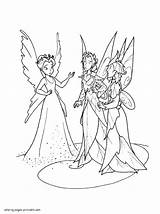 Coloring Fairy Pages Princess Printable Girls Disney sketch template