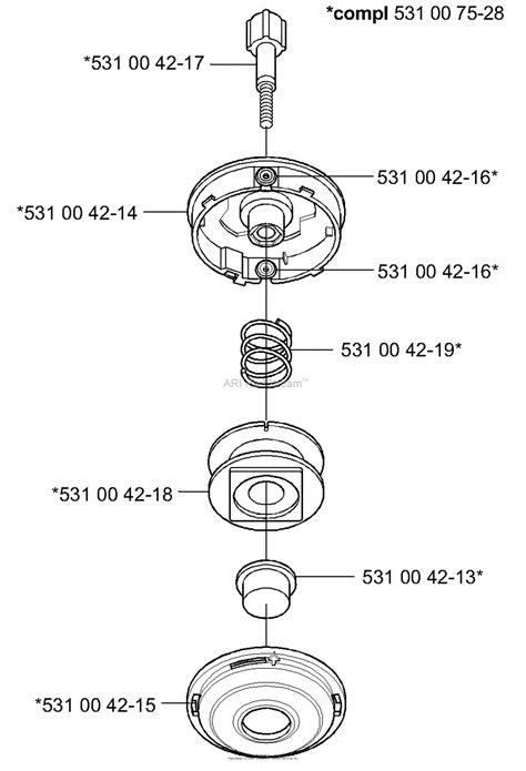 husqvarna trimmer heads   parts diagram  trimmerhead trimmy hit pro junior