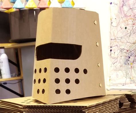 Cardboard Knight Helmet 3 Steps With Pictures