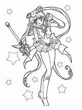 Pages Sailor Moon Coloring Print Worksheets Via sketch template