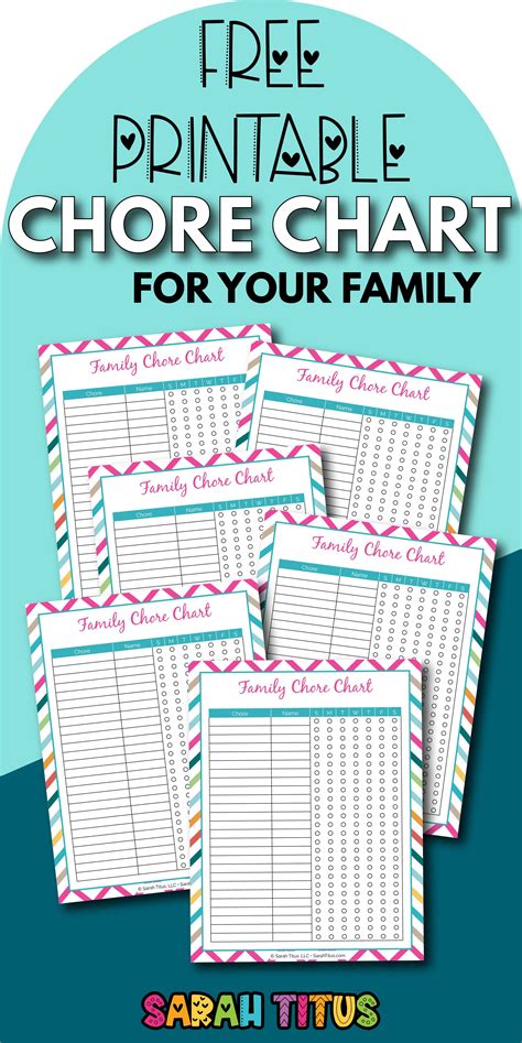 top chore chart  printables   instantly   chore